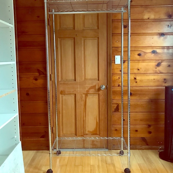 Storage Organization Steal Closet With Topbottom Shelves Wheels Poshmark